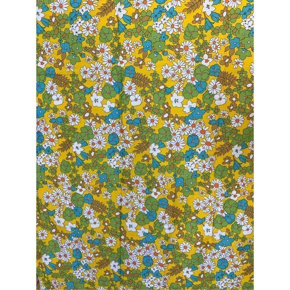 Vintage flower power fabric 1970s - Picture 2 of 5